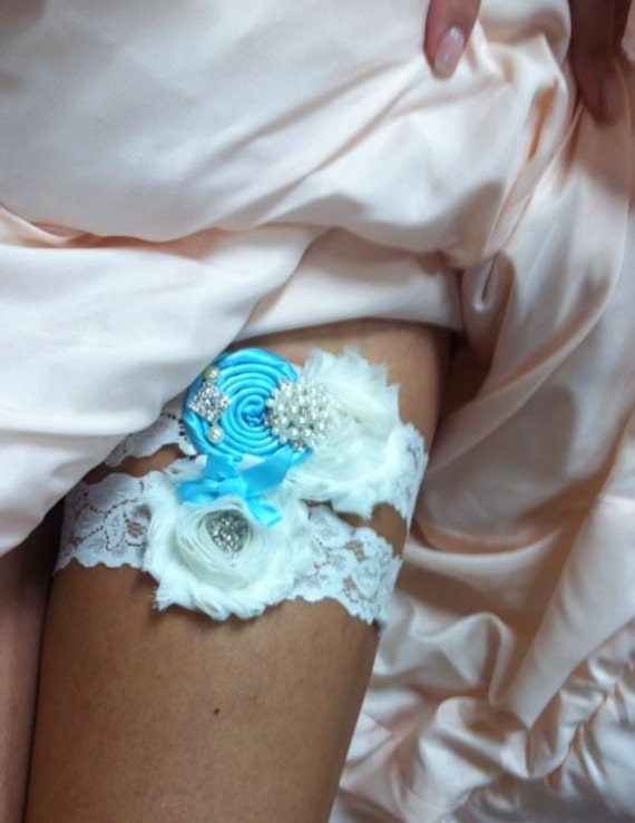 Items Similar To Aqua Blue Wedding Garter Set Something Blue Garter   Il 570xN.512015108 Ou0m 