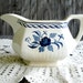 Vintage Gravy Boat Blue White English Ironstone, Blue and White China