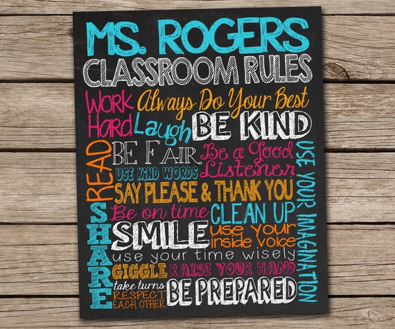 Classroom Rules Sign