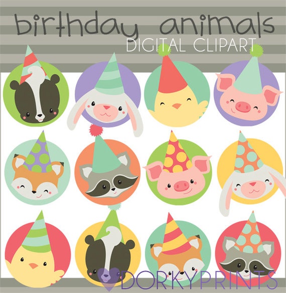 clipart birthday animals - photo #8