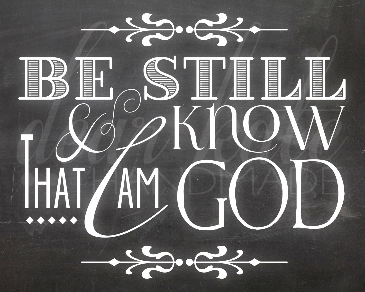 Be Still And Know That I Am God Free Printable - Free Templates Printable