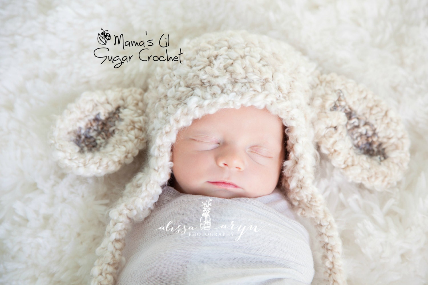 Newborn Lamb Hat Newborn Hat Spring Hat Easter Hat Animal