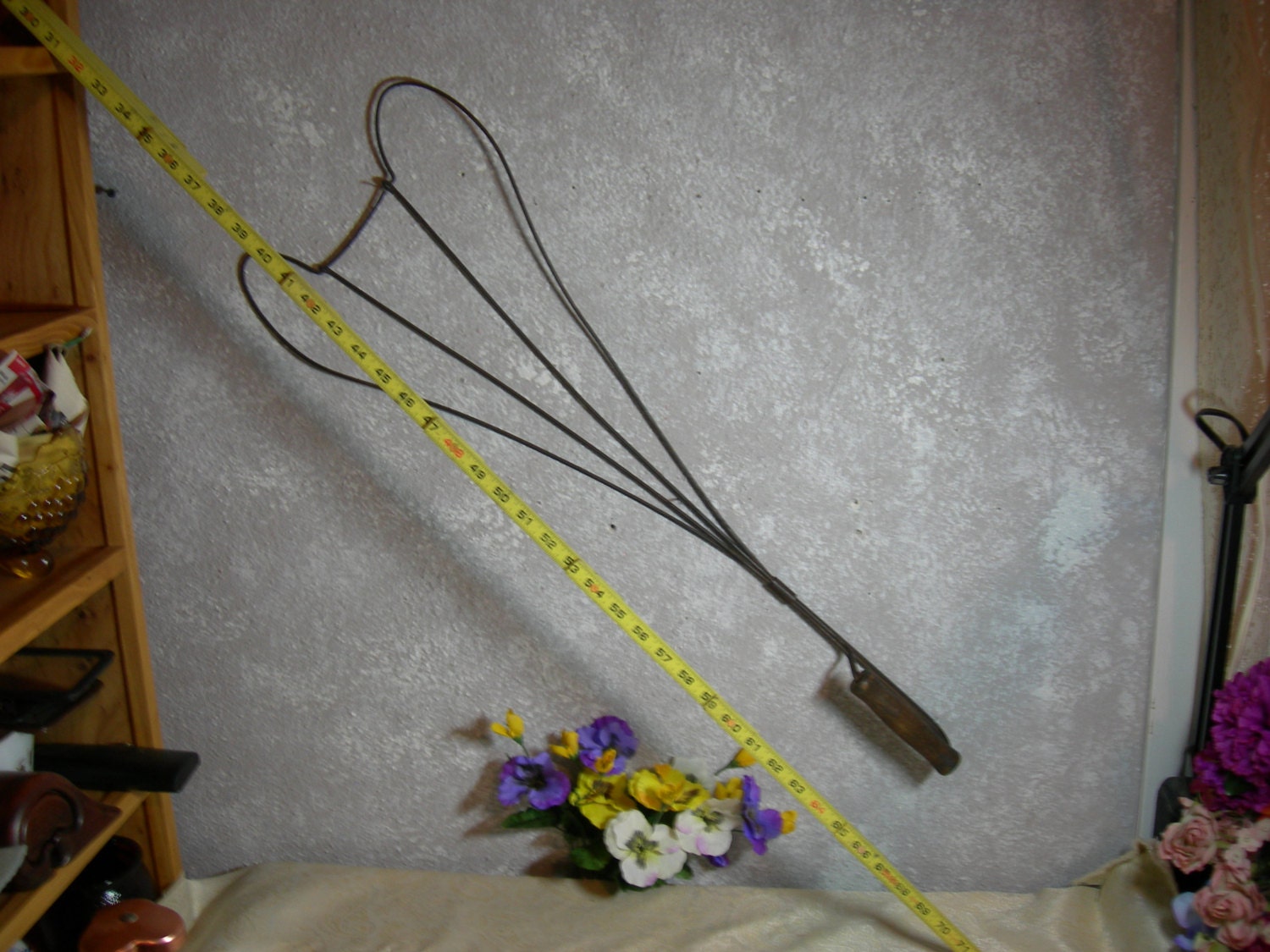 Antique Real Heart Rug Beater Wooden Handle by zantana on Etsy