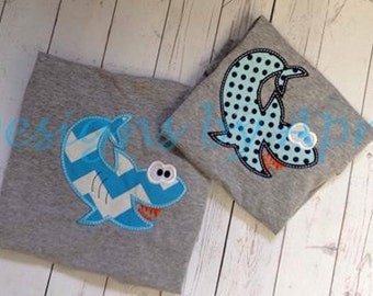 Boys Shark or Fish Shirt great for all summer