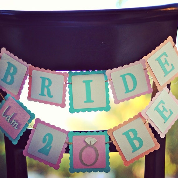 Items similar to Bridal Shower banner, bridal shower Chair banner
