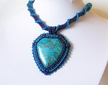 Popular items for beaded rope necklace on Etsy