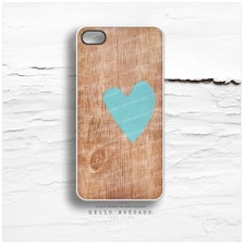 iPhone 6 Case, iPhone 5C Case Wood Print, TOUGH iPhone 5s Case Heart ...
