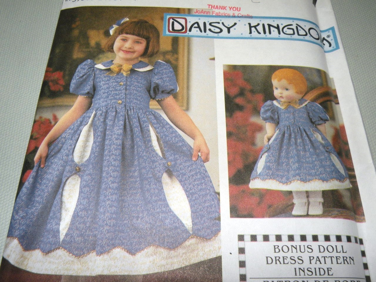 DAISY KINGDOM Girls dress and Doll dress pattern SIMPLICITY