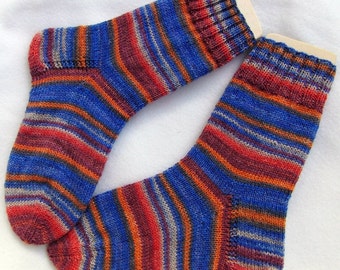 Items similar to Hand Knit Wool Socks Women Socks Fair Isle Socks Boots ...