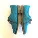 turquoise brogues