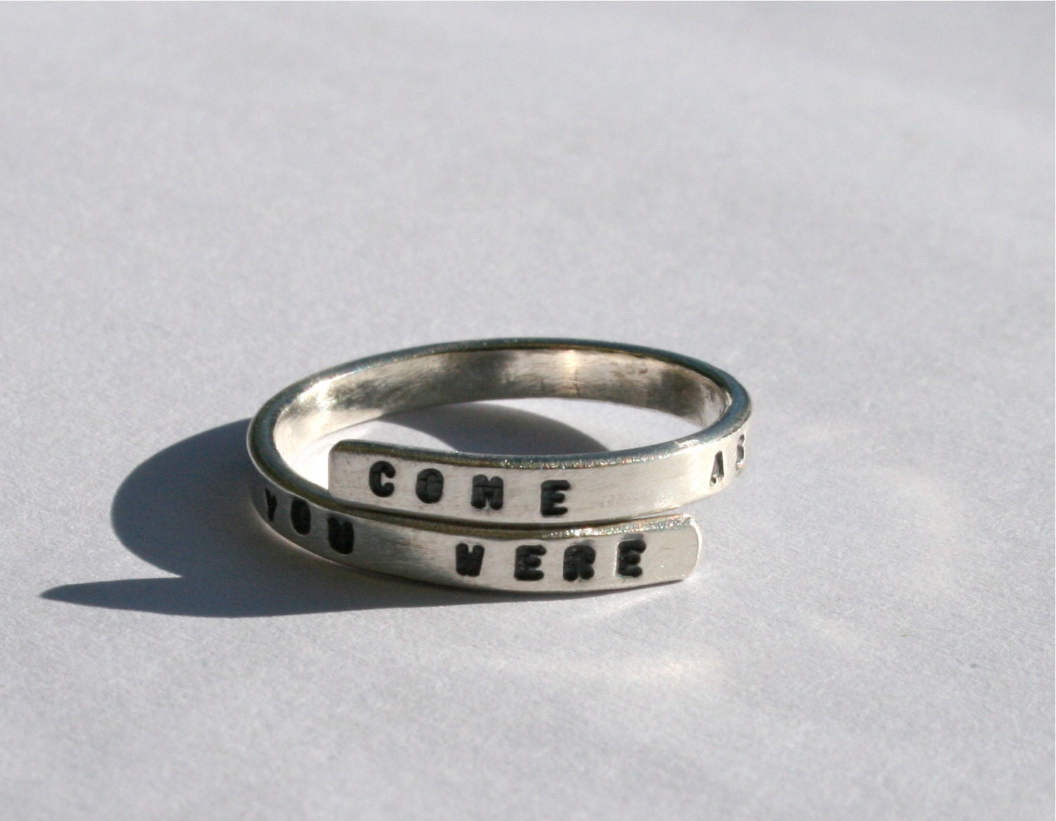 Nirvana Lyric ring 'Come as you are As you were'