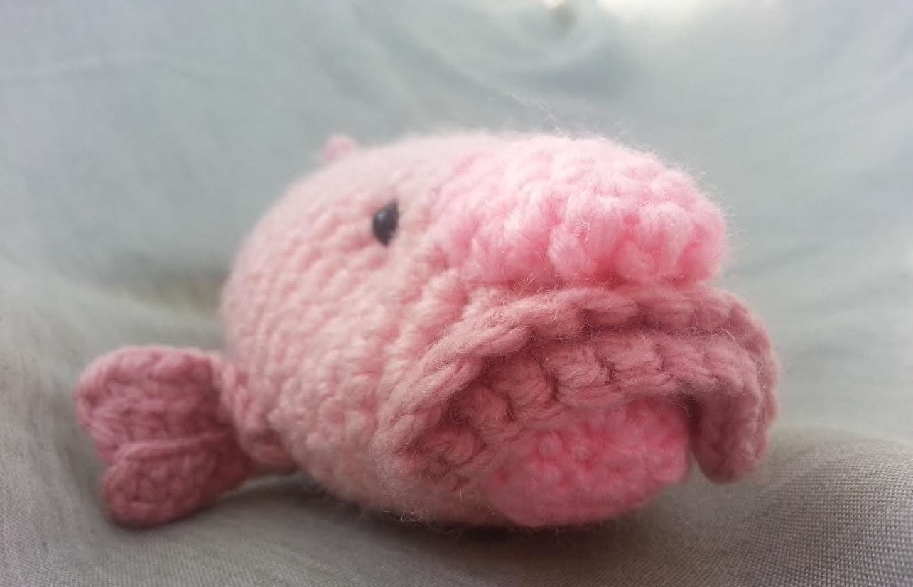 Blobfish Crochet Pattern Realistic Amigurumi Deep Sea PDF