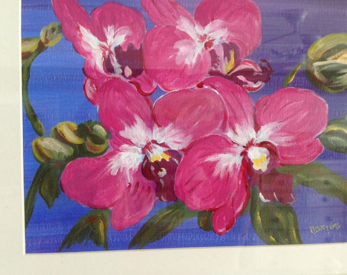 Pink Orchids in a 14 x 16 Gold Frame