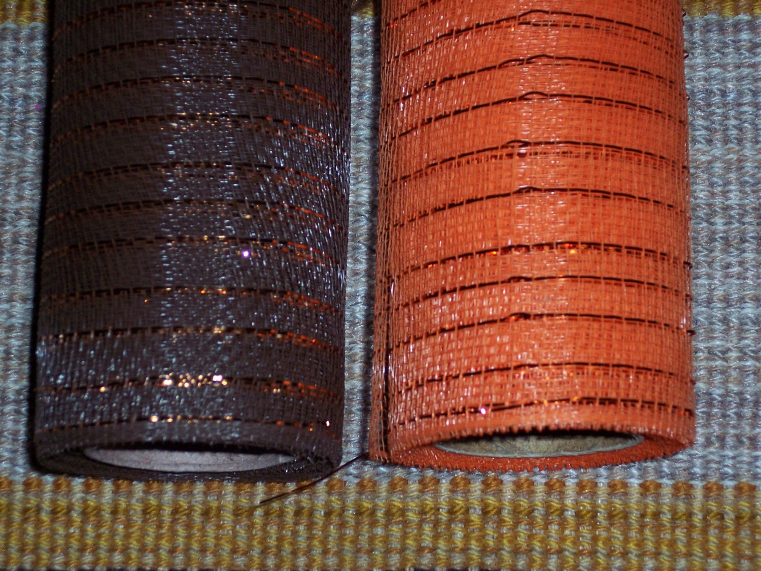 mesh ribbon with shiny tinsel strips for fall crafting10 5 mesh ribbon with shiny tinsel strips for fall crafting10 5
