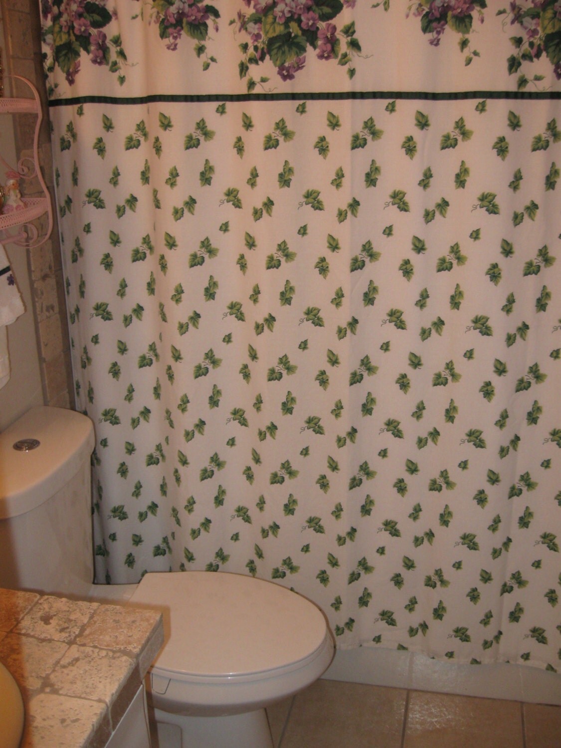 Waverly Sweet Violets Shower Curtain 70 X 72