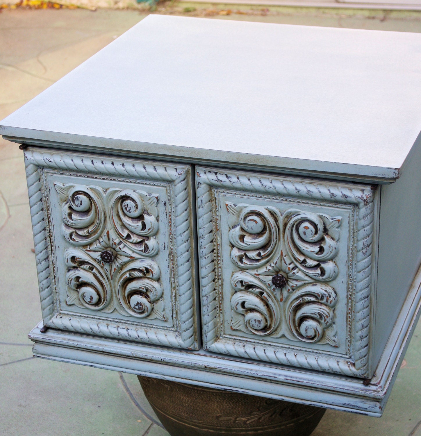 Sold Examples of Chalk Painted Furniture Pet bed Table