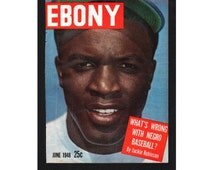 Original <b>Ebony Magazine</b> Cover - June, 1948 - (Jackie Robinson) 045 - il_214x170.656259916_i3ge