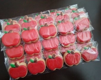 Mini Apple Cookies (5 in a Bag) - Ready for gift giving!