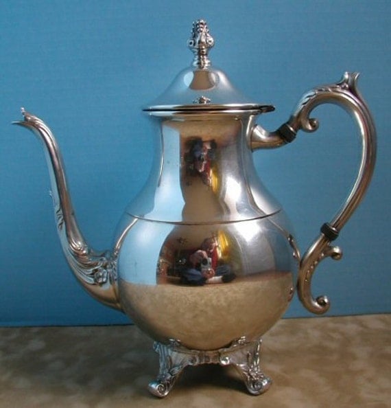Antique F.B. ROGERS SILVER Co. Teapot 1883 Crown Trademark