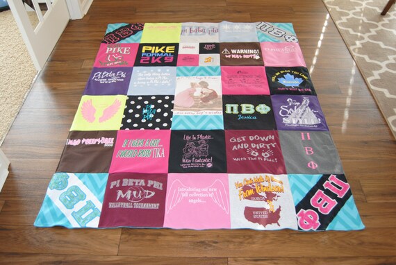 Memory Blanket T-shirt Blanket Memory Quilt Custom Size