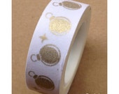 Christmas Washi Tape, White and Gold Washi Tape--Chevron Washi Tape, Polka Dot Washi Tape, Pattern Washi Tape, Japanese tape Il_170x135