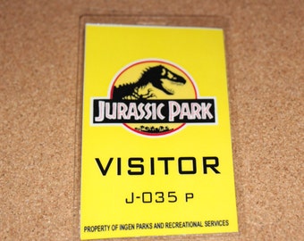 Jurassic Park Park Ranger id pass park pass by UncleJacksDesign