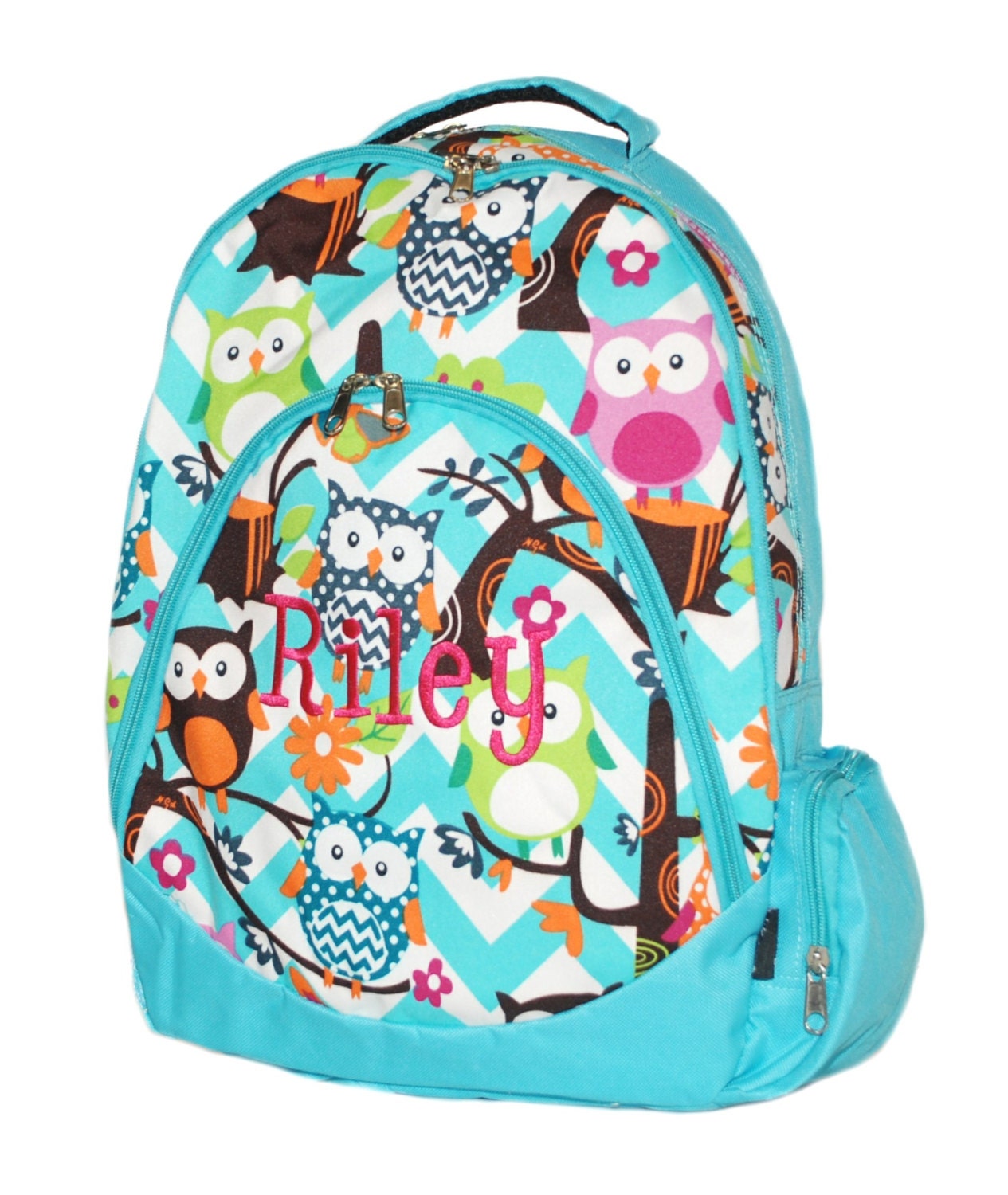 Chevron Owl BackpackOwl School Backpack by MonogramExpress on Etsy