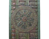 Rare Konark Wheel Door Panels Home Art Vintage Sun Temple Door Panel