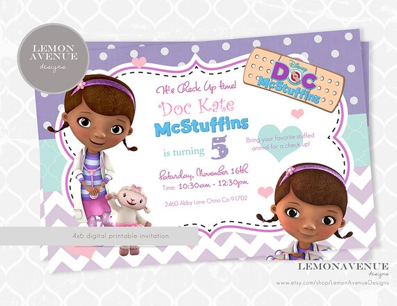 Doc McStuffins Invitation Il_570xn