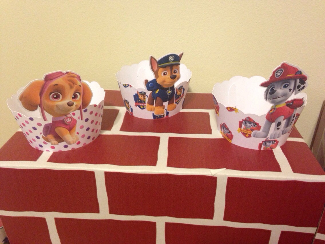 Paw Patrol Cupcake Wrappers x12