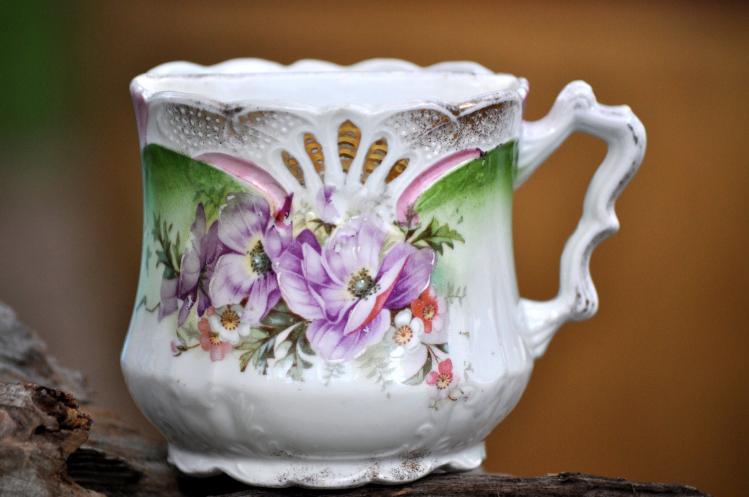 Beautiful Antique Shaving Mug Vintage Porcelain