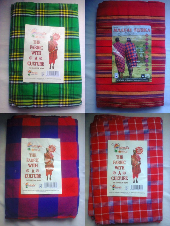 Kenya bed linenSet of 4 Multicolored by DAVIDSENTERPRISES on Etsy