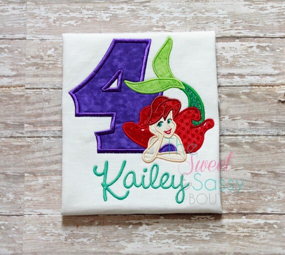 etsy mermaid birthday shirt