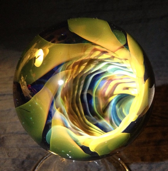 Vortex Ripple Glass Marble