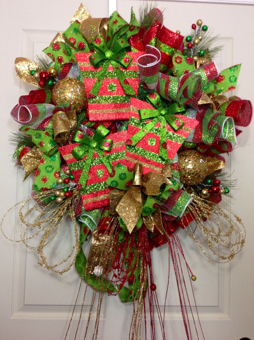 christmas mesh wreath christmas mesh wreath