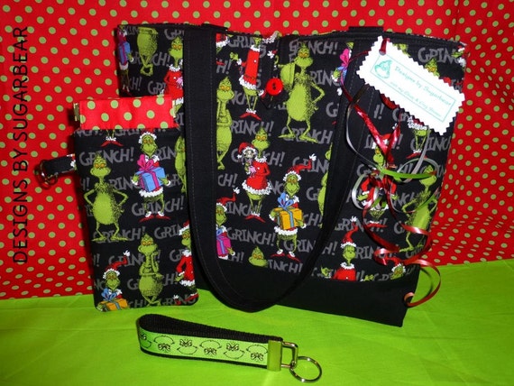grinch backpack purse