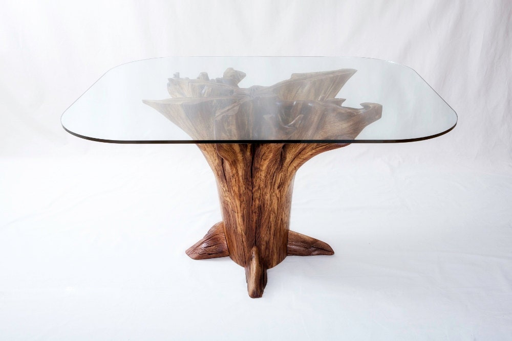 Tree Stump Dining Table Chestnut Oak