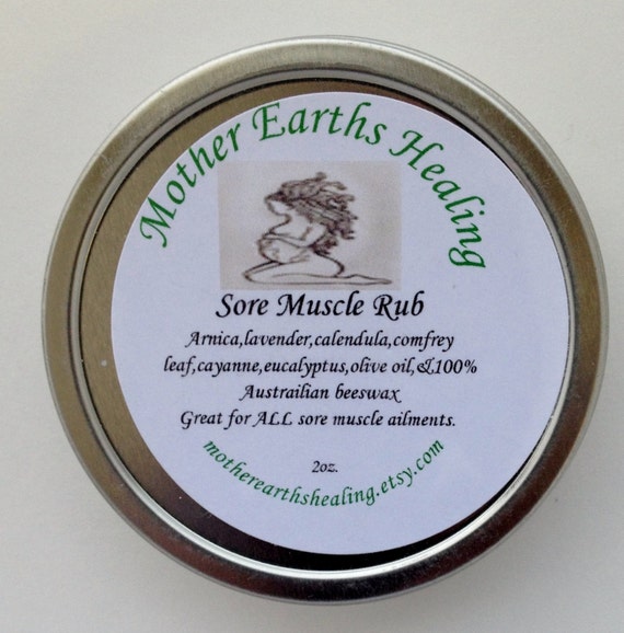 Lavender Scented All Natural Sore Muscle RubRelieves Muscle