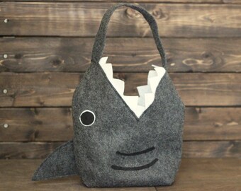 Monogrammed Shark Bag // Jaws bag