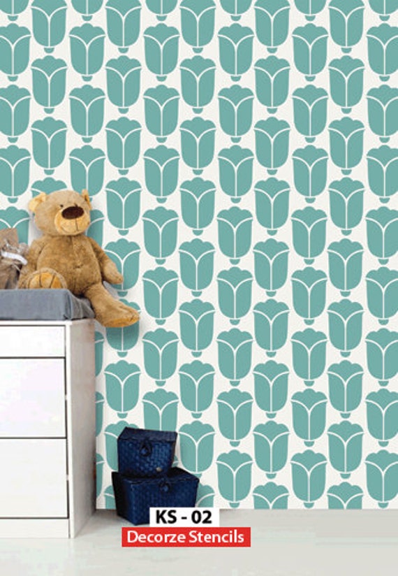 diy home decor reusable kids room wall stencil ks 02