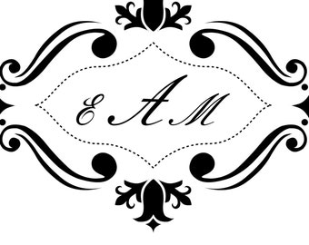 Elegance Calligraphy Custom Wedding Monogram - Wedding Logo - Wedding ...