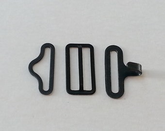 12 Sets of Hook, Slide & Eye. Bowtie Hardware