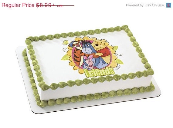 SUMMER SALE POOH-Big Hug Edible Image Cake Topper Il_570xn