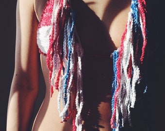 OCEAN FLARE hand crocheted bikini/festival top
