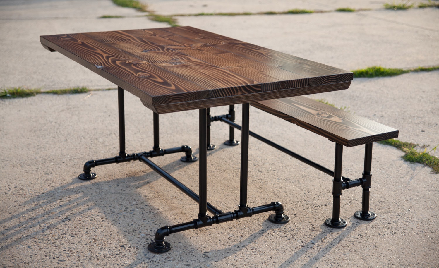 industrial farm kitchen table