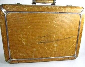 Masterbilt Suitcase, antique suitcase, vintage Luggage, Travel Bag, Tough Suitcase,brown suitcase,