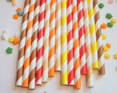50 Thanksgiving Fall Autumn Paper Straws - With Free Printable DIY Flags Il_170x135