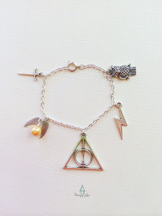 Harry Potter Inspired Charm Bracelet by PennyJules on Etsy