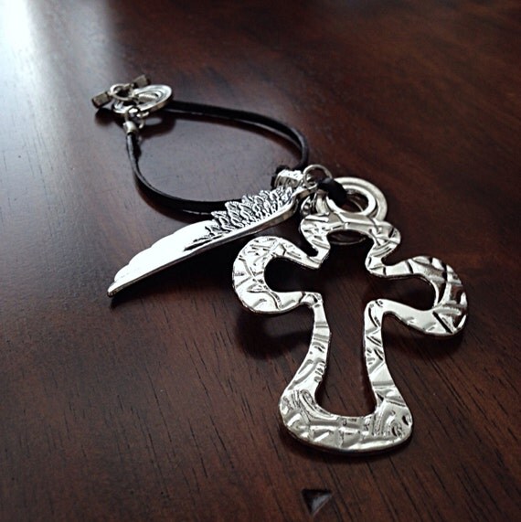 Rearview Mirror Charm Christian Car Charm Keychain Cowgirl