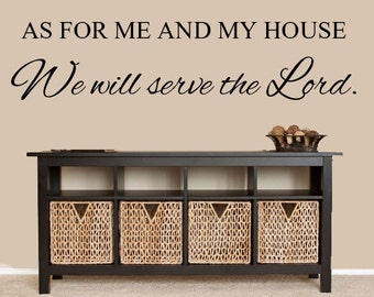 As For Me And My House Wall Art for me and my house | etsy As For Me And My House Wall Art for me and my house | etsy